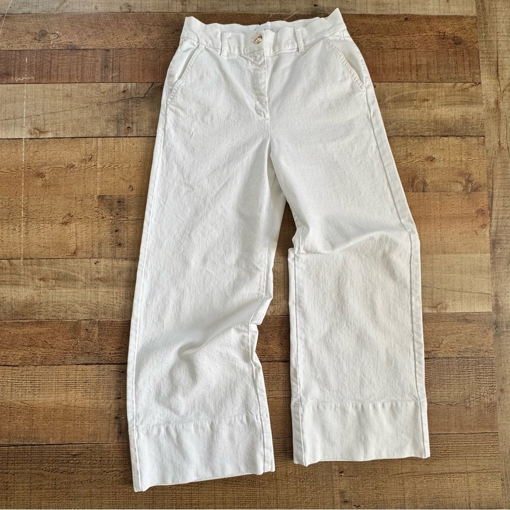 Marella Sport Wide Leg Denim Pants Jeans Size 10 White